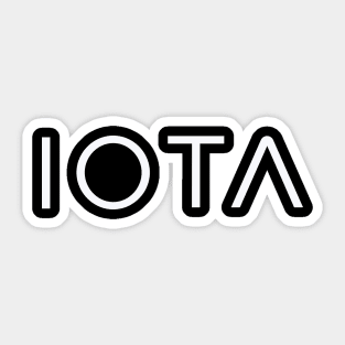 IOTA (MIOTA) Cryptocurrency Sticker